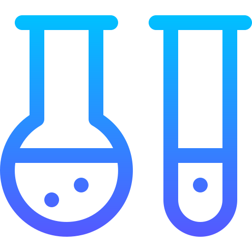 química Basic Gradient Lineal color icono