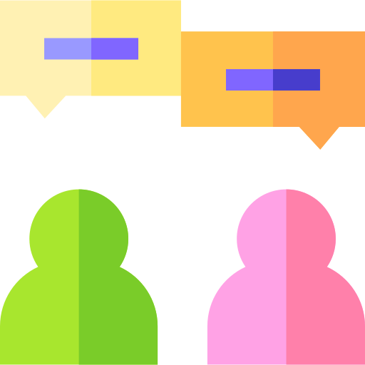 conversacion Basic Straight Flat icono
