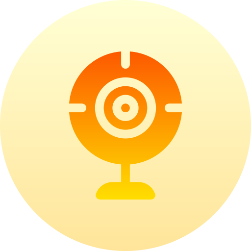 Webcam Basic Gradient Circular icon