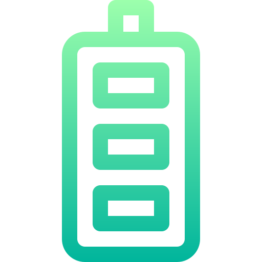 volle batterij Basic Gradient Lineal color icoon