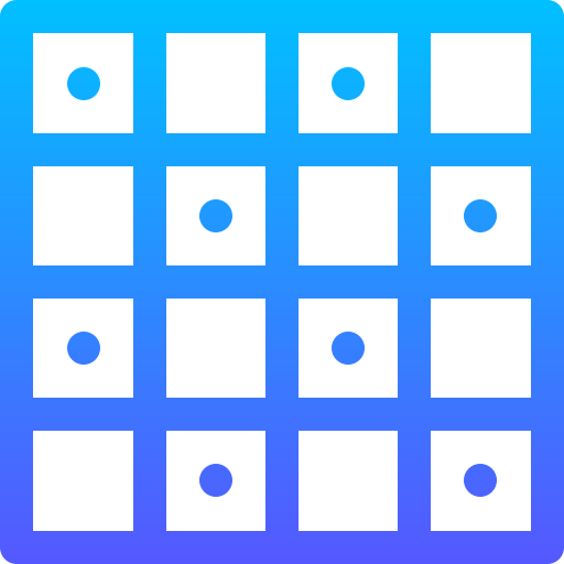 jogo de damas Basic Gradient Lineal color Ícone