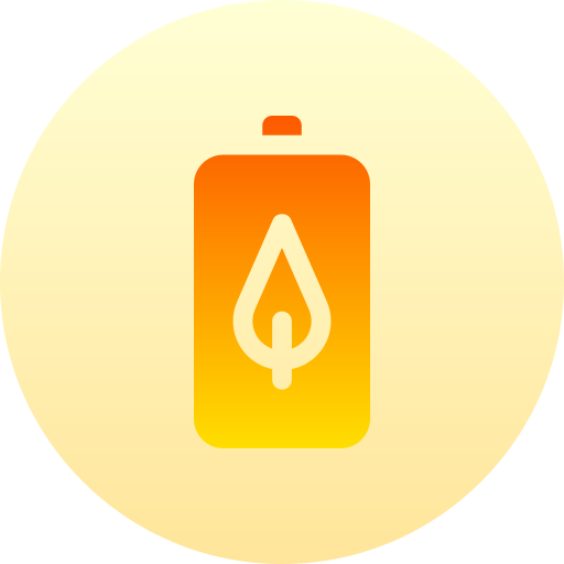 ekologiczna bateria Basic Gradient Circular ikona