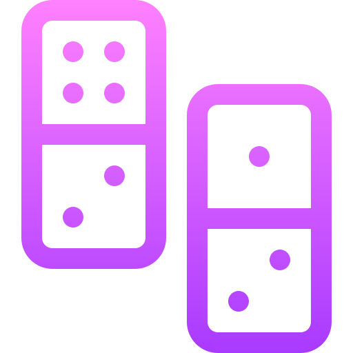 dominó Basic Gradient Lineal color icono