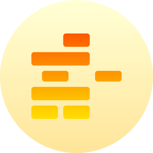 jenga Basic Gradient Circular icon