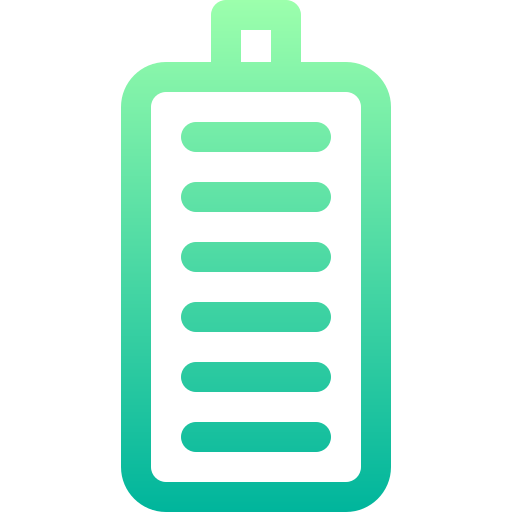 bateria llena Basic Gradient Lineal color icono
