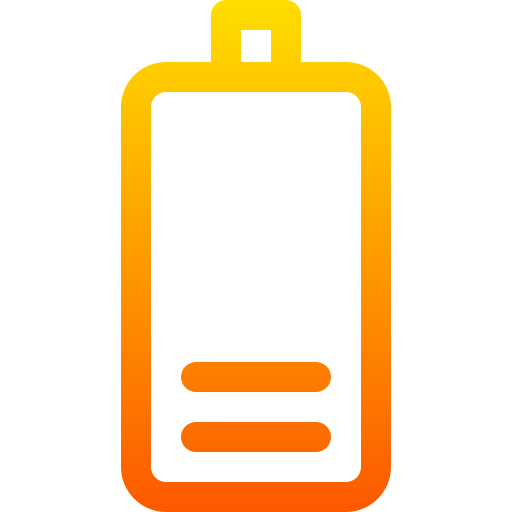 batería baja Basic Gradient Lineal color icono