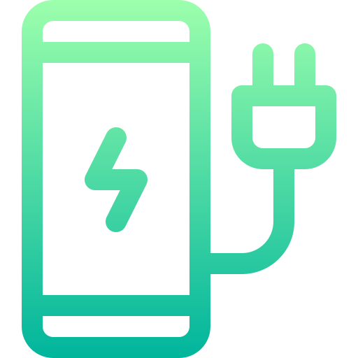 Charging status Basic Gradient Lineal color icon