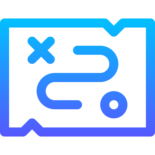 schatzkarte Basic Gradient Lineal color icon