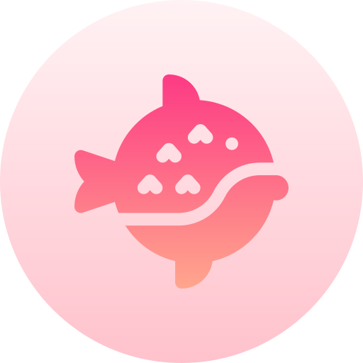 blowfish Basic Gradient Circular Ícone