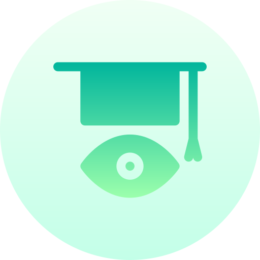 educación Basic Gradient Circular icono