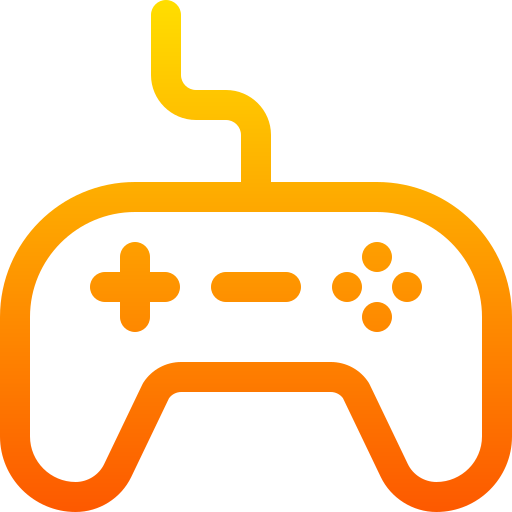 ゲームパッド Basic Gradient Lineal color icon