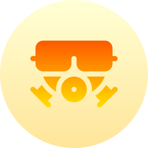 gasmaske Basic Gradient Circular icon