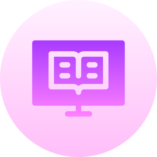 e-book Basic Gradient Circular icon