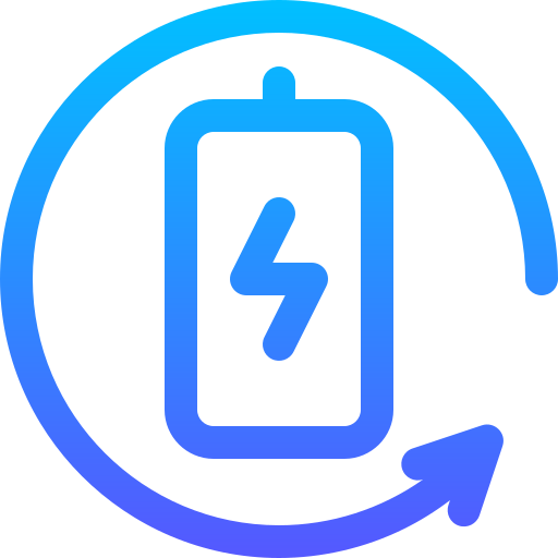 batería Basic Gradient Lineal color icono