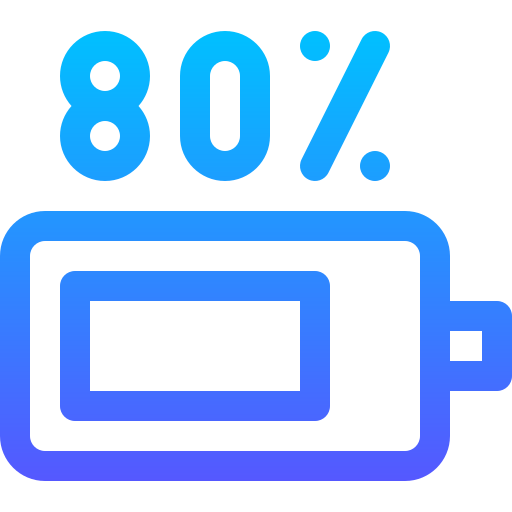 Battery level Basic Gradient Lineal color icon