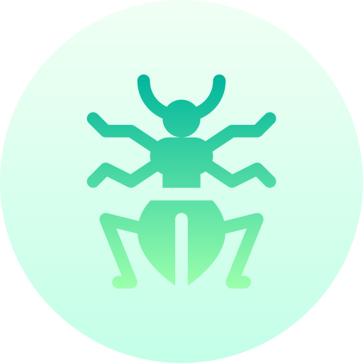 Ground beetle Basic Gradient Circular icon