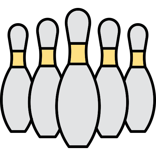 bowling Generic Thin Outline Color icona