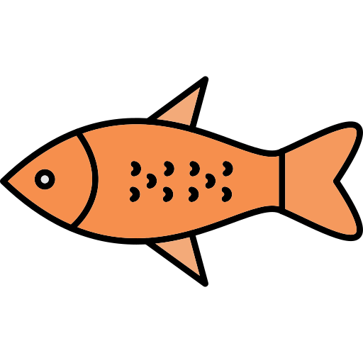 Рыбы Generic Thin Outline Color иконка