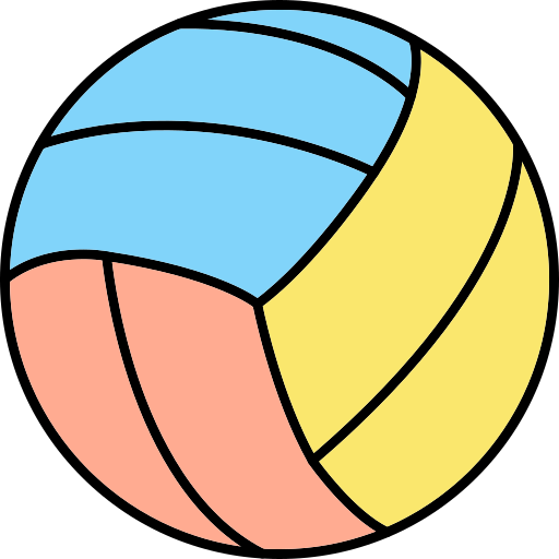 Волейбол Generic Thin Outline Color иконка