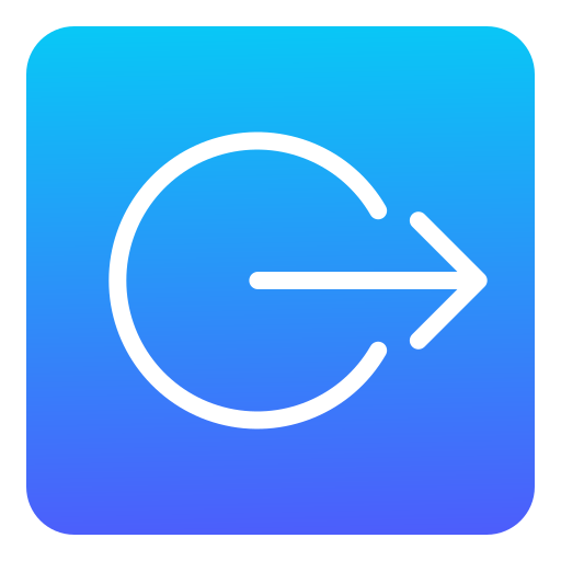 Logout Generic Flat Gradient icon