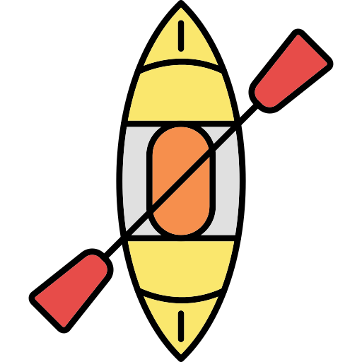 kajak Generic Thin Outline Color ikona