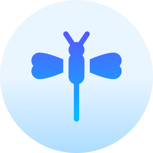 libélula Basic Gradient Circular icono