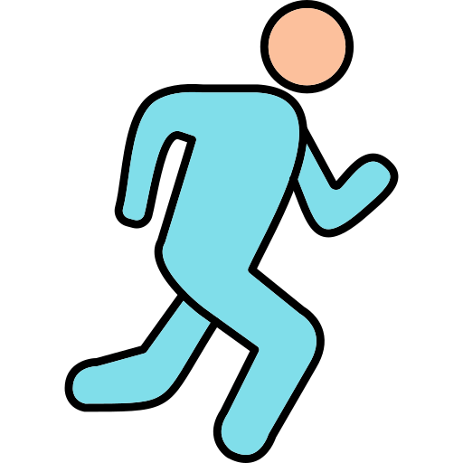 läufer Generic Thin Outline Color icon