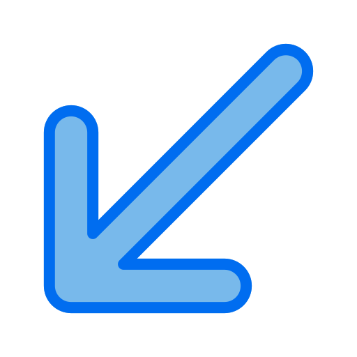 Arrow Generic Blue icon