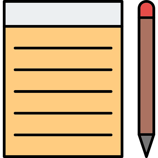 ノート Generic Thin Outline Color icon