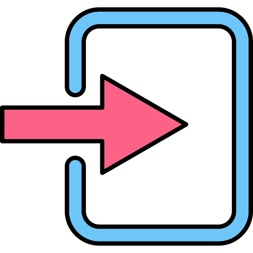 anmeldung Generic Thin Outline Color icon