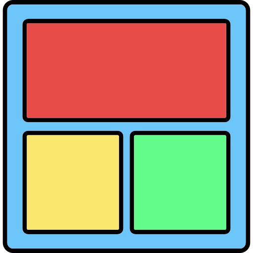 Layout Generic Thin Outline Color icon