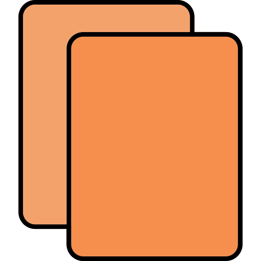 Copy Generic Thin Outline Color icon