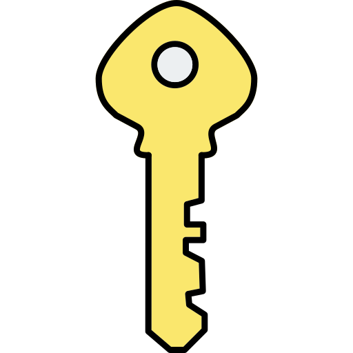 Smart key Generic Thin Outline Color icon