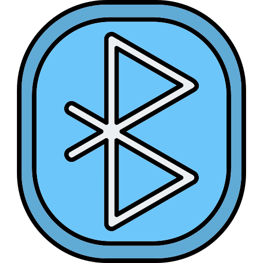 Bluetooth Generic Thin Outline Color icon