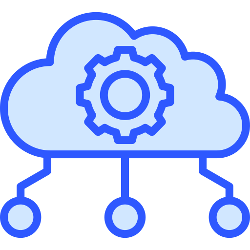 cloud computing Generic Blue icon