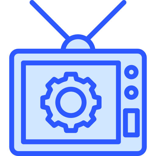 vecchio televisore Generic Blue icona