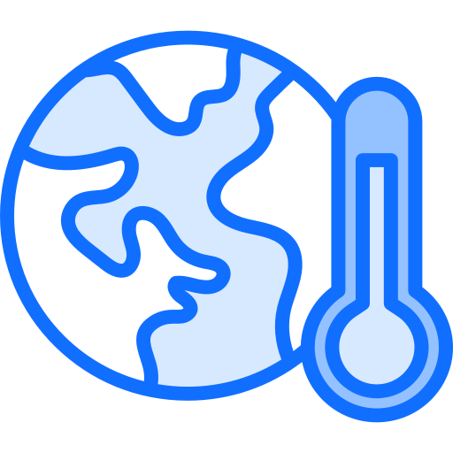 地球温暖化 Generic Blue icon