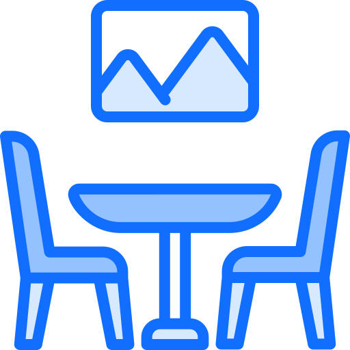 Dining table Generic Blue icon