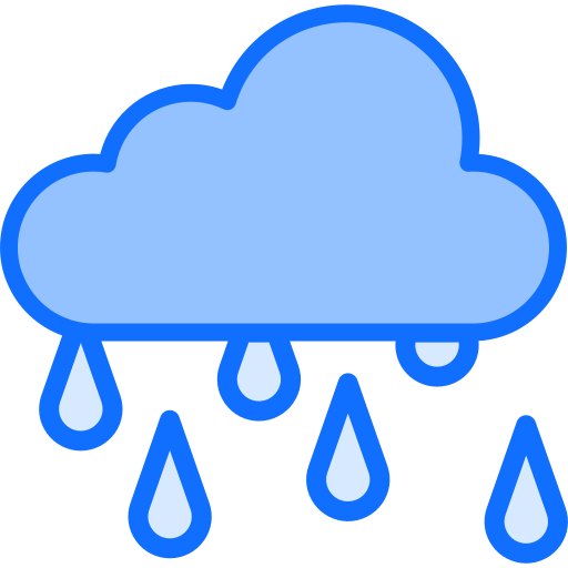 雨が降っている Generic Blue icon