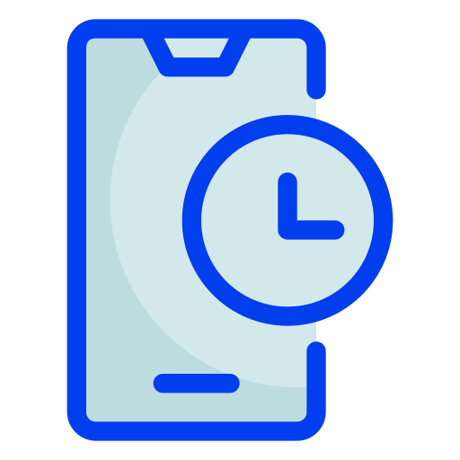 Time adn date Generic Blue icon