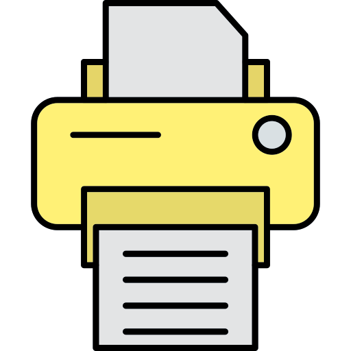 drucker Generic Thin Outline Color icon