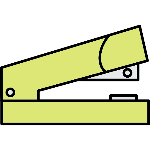 Stapler Generic Thin Outline Color icon