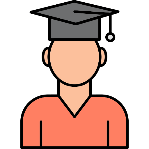 Student Generic Thin Outline Color icon