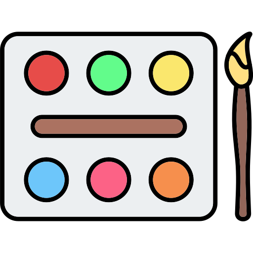 水彩 Generic Thin Outline Color icon