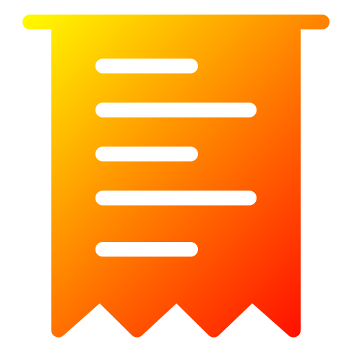 ricevuta Generic Flat Gradient icona