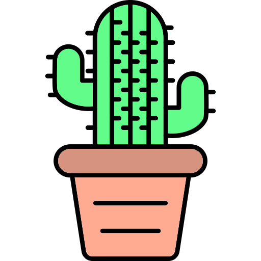 cactus Generic Thin Outline Color icona