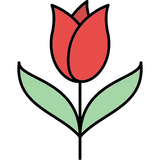 tulipan Generic Thin Outline Color ikona