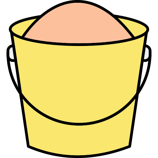 버킷 Generic Thin Outline Color icon