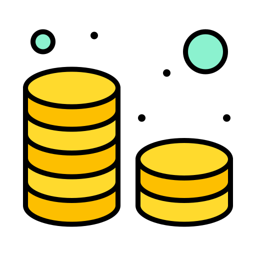 Монеты Generic Outline Color иконка