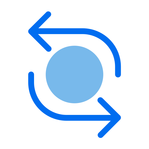 Arrow Generic Blue icon